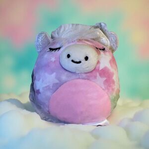 NWT Squishmallow Clip On Shoshana the Unicorn Plush Stuffrd BackPack Clip 3”